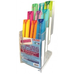 Leesliniaal Arda Easy Reading 0.7mm assorti display &agrave; 36 stuks