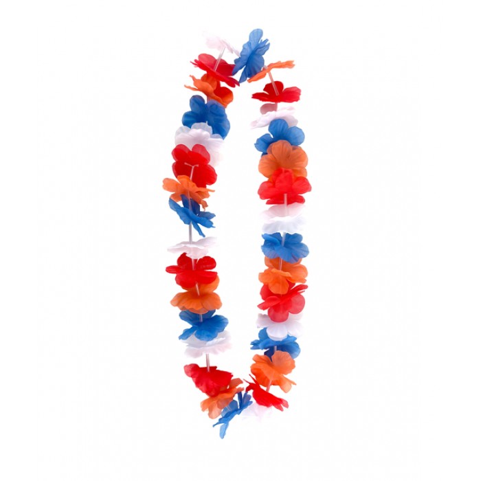 Hawa&iuml;krans rood wit blauw en oranje