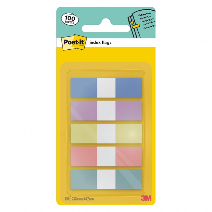 Indextabs Post-it 683-5PASTEL 11,9x43,2mm small 100 tabs