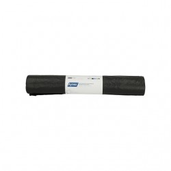 Afvalzak Hynex 60x80cm HDPE recycled T25 60L zwart rol &agrave; 25 stuks