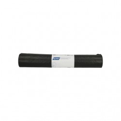 Afvalzak Hynex 70x110cm HDPE recycled T25 120L zwart rol &agrave; 25 stuks