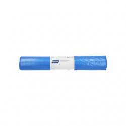 Afvalzak Hynex 70x110cm LDPE recycled T40 120L blauw rol &agrave; 20 stuks