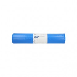 Afvalzak Hynex 70x110cm LDPE recycled T100 120L blauw rol &agrave; 20 stuks