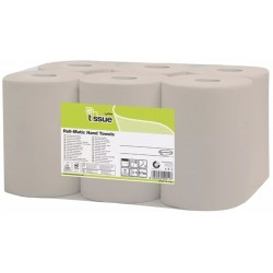 Handdoekrol E-Tissue Q14 Matic XL klein 2-laags 130m naturel 127315