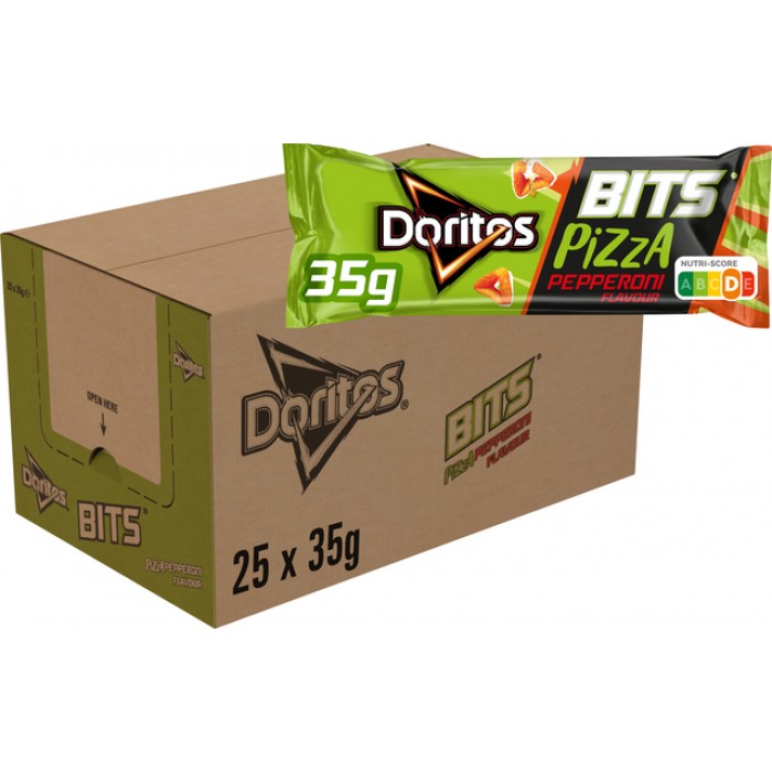 Chips Doritos Bits pizza pepperoni zak 35 gram