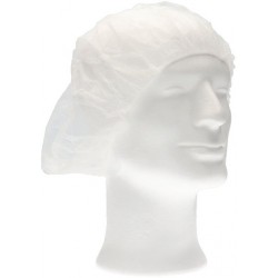 Haarnet CMT bouffant non-woven XL 58cm PP wit 100 stuks