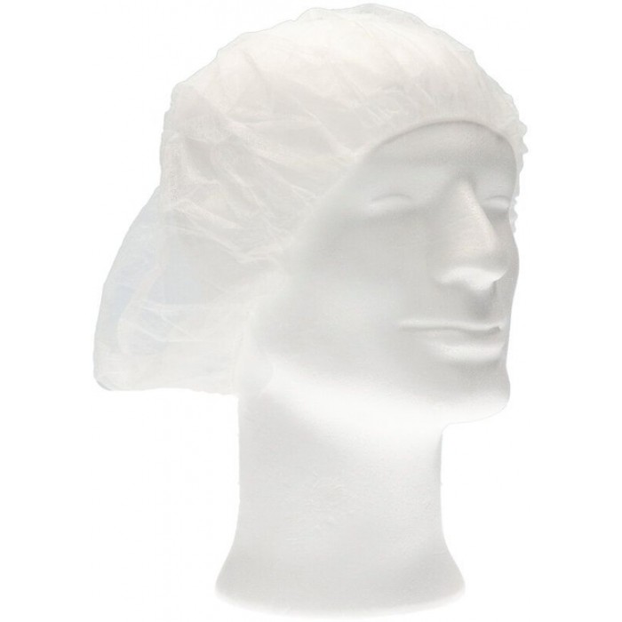 Haarnet CMT bouffant non-woven XL 58cm PP wit 100 stuks