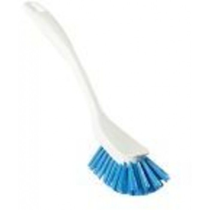 Afwasborstel  Vikan classic medium 255mm wit blauw