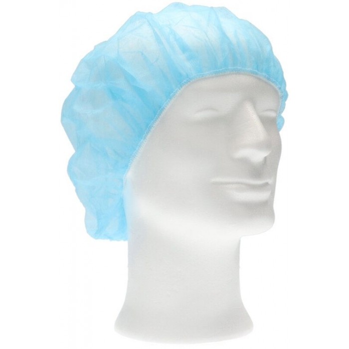 Haarnet CMT bouffant non-woven XL 58cm PP blauw 100 stuks