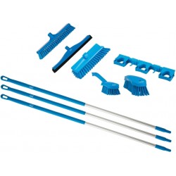 Starterkit Vikan Hygiene borstelwerk horeca 9-delig -Blauw