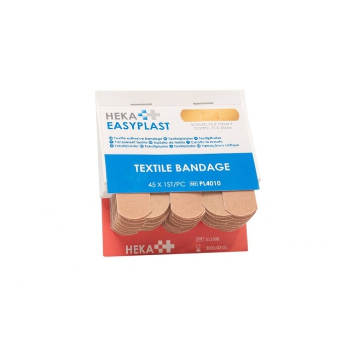 Pleister Heka Easyplast textiel navulling 6x 45 stuks