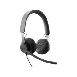 Headset Logitech Zone Wired zwart