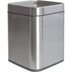Afvalbak MAUL Prime 15 liter met inwerpopening rvs