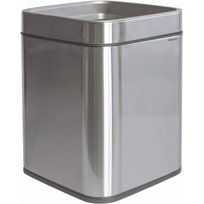 Afvalbak MAUL Prime 15 liter met inwerpopening rvs