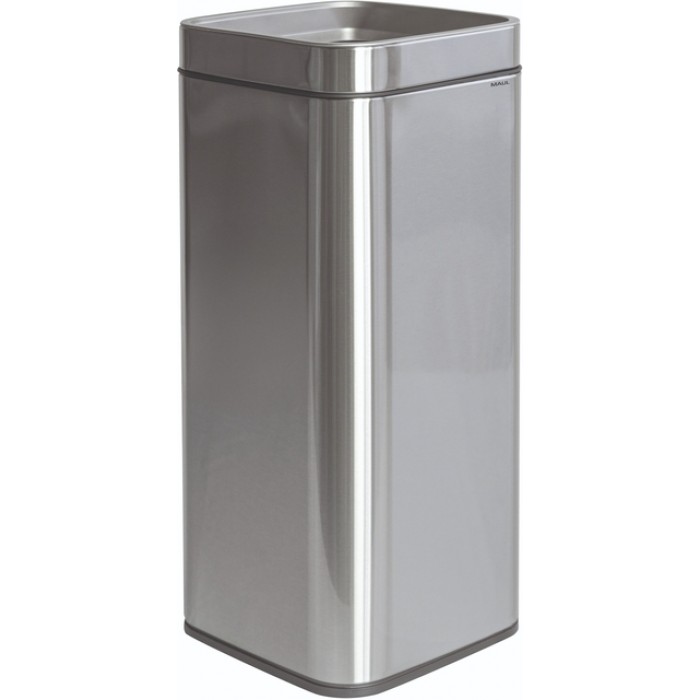 Afvalbak MAUL Prime 30 liter met inwerpopening rvs