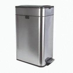 Pedaalemmer MAUL Wing 40 liter met vlinderdeksel rvs