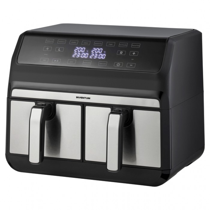 Airfryer Inventum 2 x 4 liter 1700 watt zwart/rvs