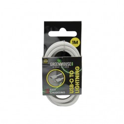 Kabel Green Mouse USB-C to Lightning data Woven 1m blisterverpakking