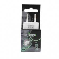 Oplader Green Mouse USB-C 20w wit blisterverpakking