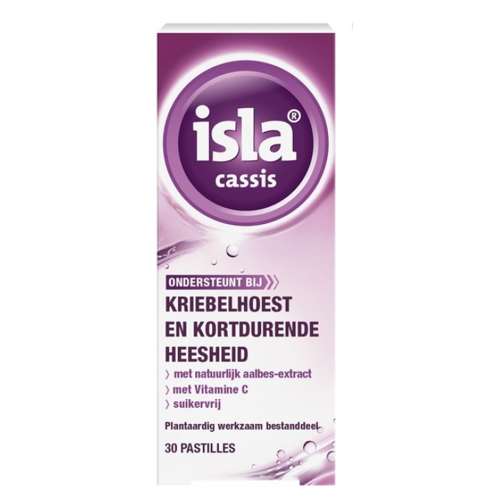 Keelpastilles Isla Cassis 30 stuks
