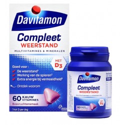 Multi-vitamine Davitamon Compleet kauwtablet bosvruchten 60 stuks