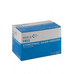 Hydrofiel gaaskompres Hekapres 10x10cm steriel
