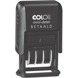 Woord-datumstempel Colop Printer Mini S 160/L betaald zwart
