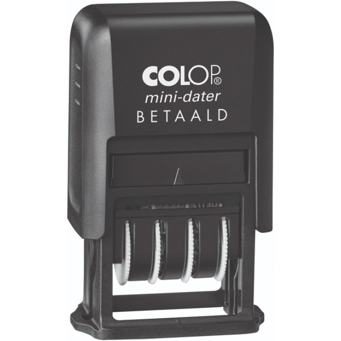 Woord-datumstempel Colop Printer Mini S 160/L betaald zwart