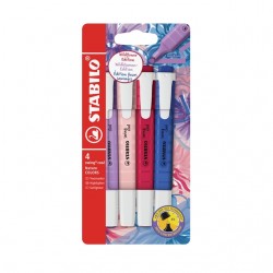 Markeerstift STABILO Swing cool Wildflower assorti 4 stuks
