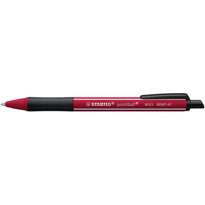 Balpen STABILO pointball Wildflower medium bordeaux