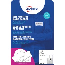 Naambadge etiket Avery L4783-20 88.9x31mm zelfklevend 320 stuks
