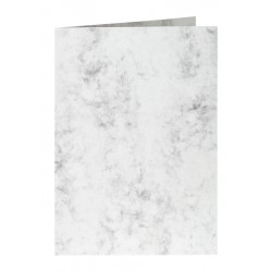 Correspondentiekaart Papicolor dubbel 105x148mm marble grijs