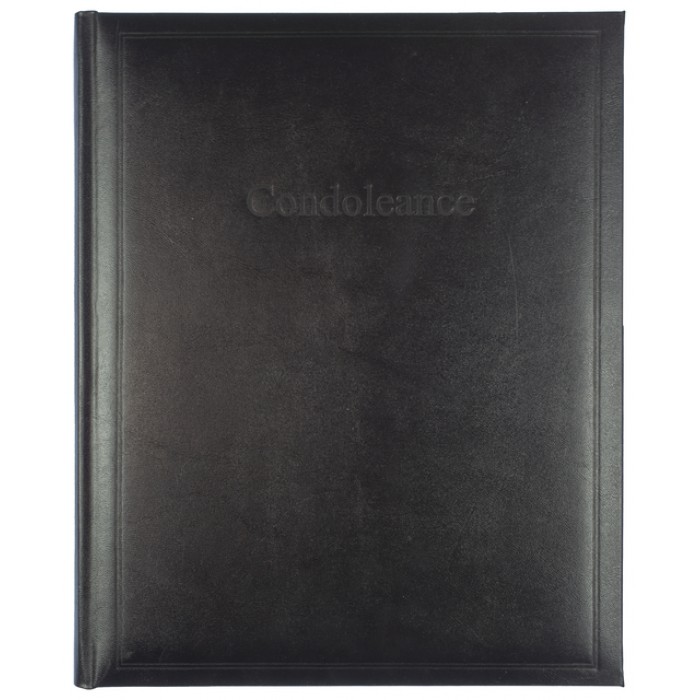 Condoleancealbum Kangaro 260x210mm zwart