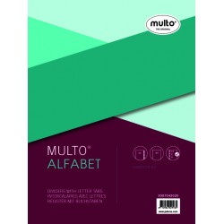 Tabbladen Multo A4 23-gaats 20-delig A-Z grijs