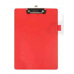 Klembord Quantore A4 rood met 100mm klem + penlus