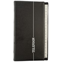 Telefoonalbum Kangaro 215x130mm A-Z 4-rings zwart