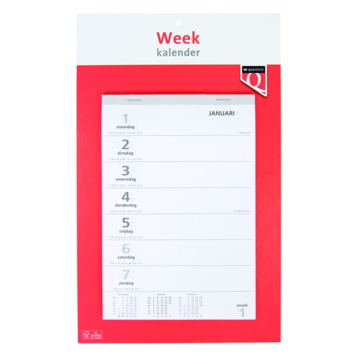 Weekkalender 2025 Quantore