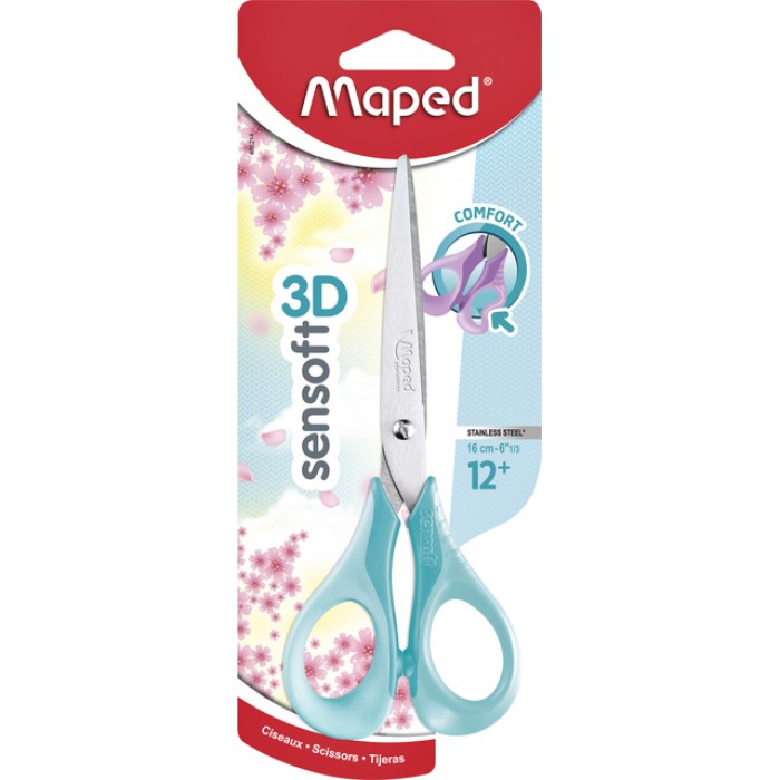 Schaar Maped Sensoft 16cm pastel assorti