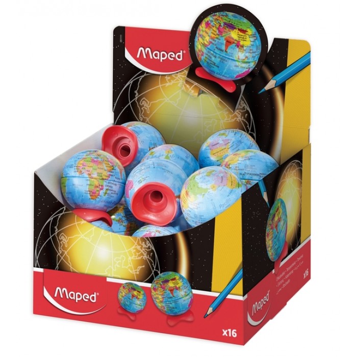 Puntenslijper Maped Globe display á 16 stuks