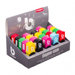 Puntenslijper-gum Bruynzeel Teens display à 25 stuks assorti