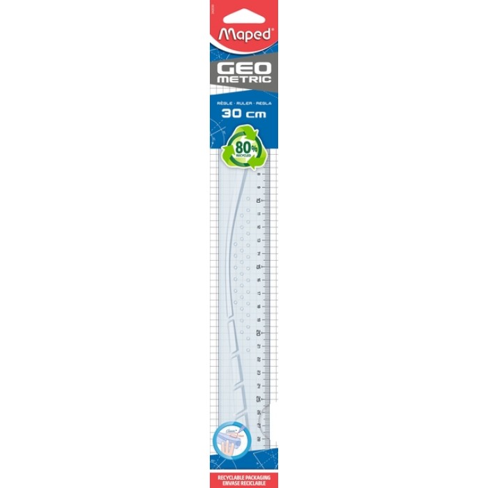 Liniaal Maped Geometric 30cm transparant