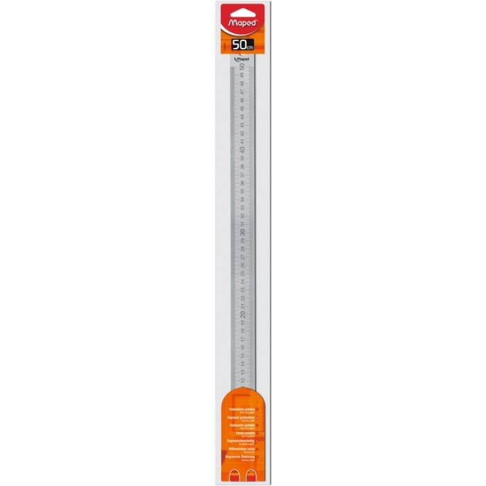 Liniaal Maped metaal 50cm