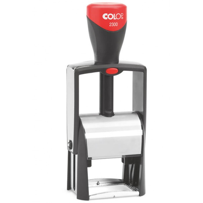 Tekststempel Colop Heavy Duty 2300 Classic Line personaliseerbaar rood