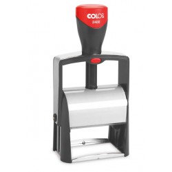 Tekststempel Colop Heavy Duty 2400 Classic Line personaliseerbaar rood