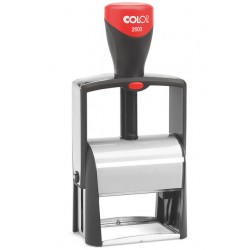 Tekststempel Colop Heavy Duty 2600 Classic Line personaliseerbaar rood