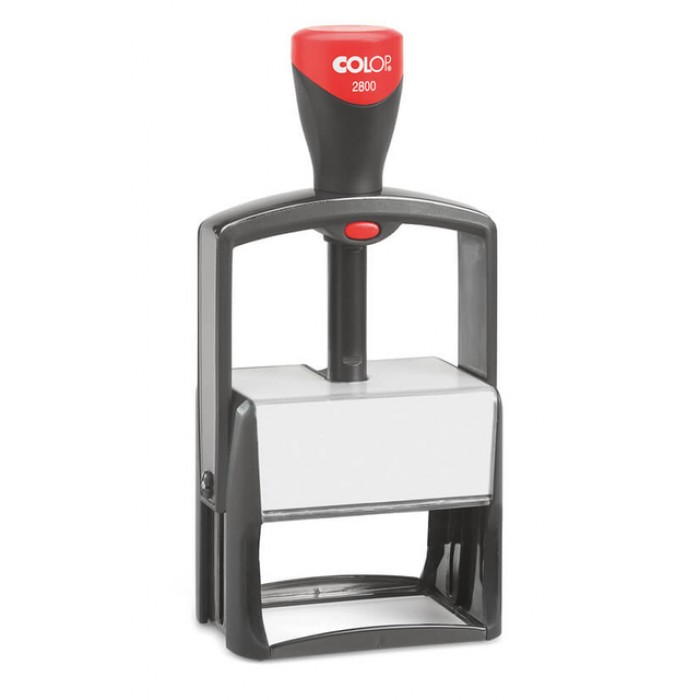 Tekststempel Colop Heavy Duty 2800 Classic Line personaliseerbaar rood