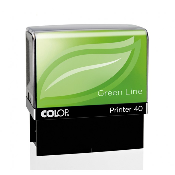 Tekststempel Colop Printer 40 Green Line personaliseerbaar groen