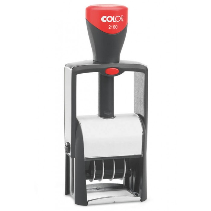Woord-datumstempel Colop Heavy Duty 2160 Classic Line personaliseerbaar rood