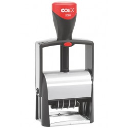 Woord-datumstempel Colop Heavy Duty 2660 Classic Line personaliseerbaar rood