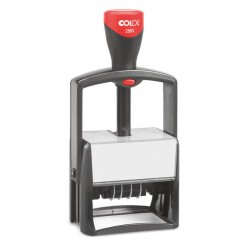 Woord-datumstempel Colop Heavy Duty 2860 Classic Line personaliseerbaar rood